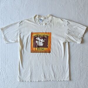 Chris Colepauch‎ Cosmic Crew Band Shirt Mens XL Trip 2001 Album Canada Yellowing